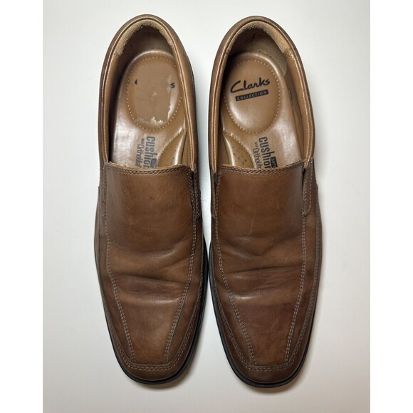 Clark's Collection Ortholite Brown Slip On Loafers Soft Cushion Men's SIZE‎ 8M - Picture 6 of 9